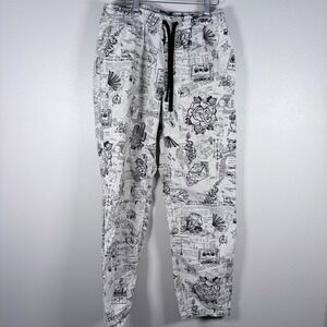 Vans Kevin Peraza Range Elastic Loose Tapered Graphic Pants White Mens XS